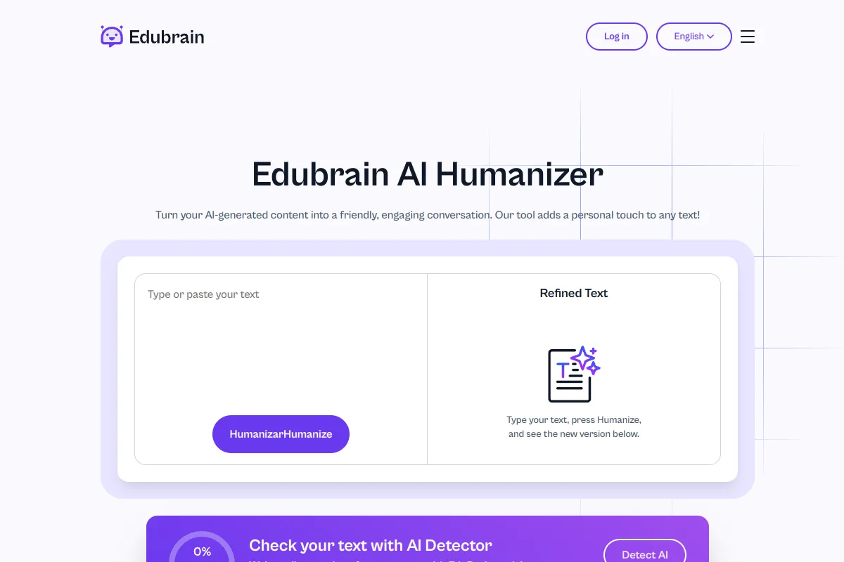 Website screenshot of edubrain.ai